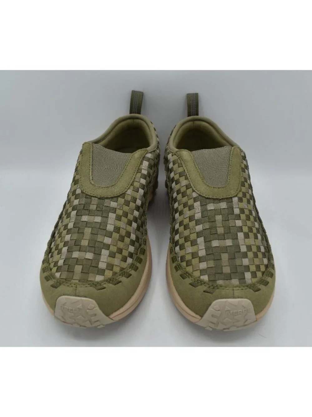 Merrell‎ Mens Size 11 Jungle Moc EVO Woven SE Drab Leather Shoes